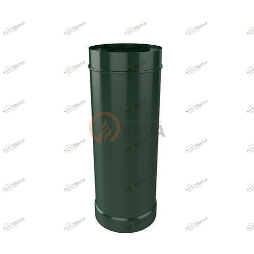 Труба-сэндвич LAVA 180/250 мм. 0,5 м. зеленый (6005) 4438