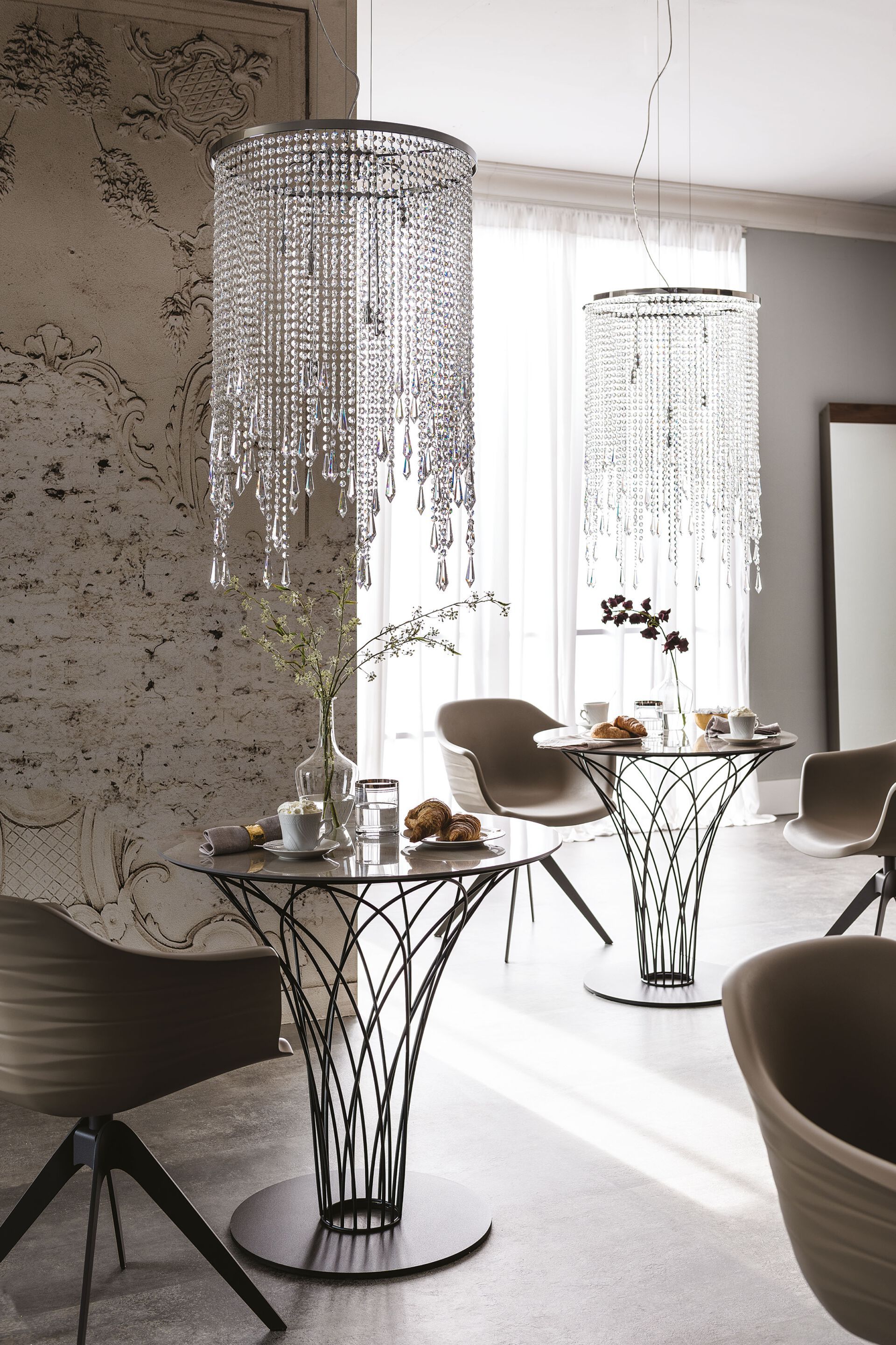 Круглый керамический стол и стальная основа Cattelan italia гнездо ARCH-00109469 - Вид №2