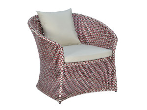 Синтетическая ткань садовое кресло с подлокотниками