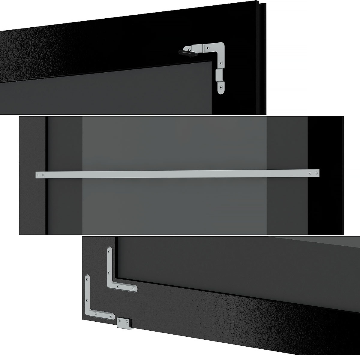 BY 6017 Зеркало напольное в багетной раме - соты алюминий 70 mm EVOFORM Definite floor - Вид №2