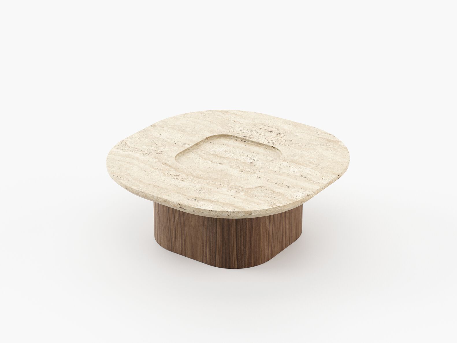 Квадратный журнальный столик из травертина Laskasas Essence ARCH-00063624 - Вид №2