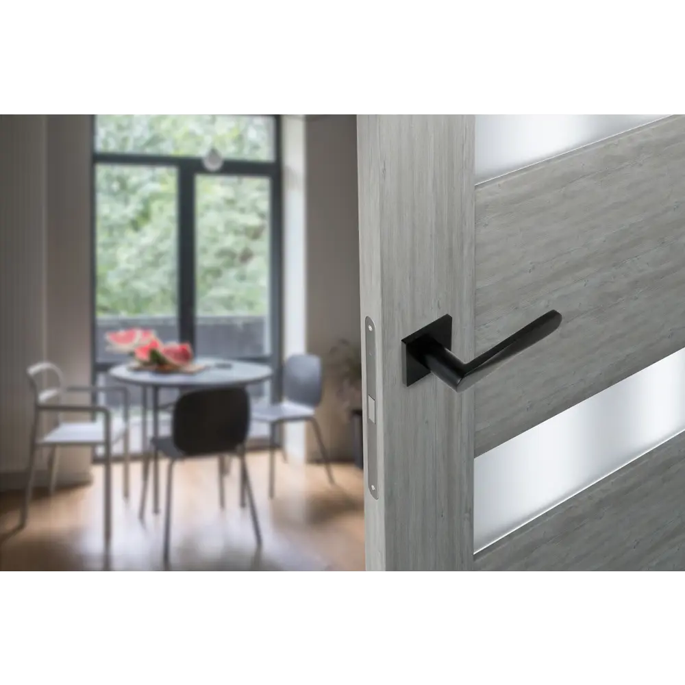 Дверные ручки Edson EDS-122B-Q2 — элегантный чёрный алюминий 85170397 STLM-0059393 - Вид №7