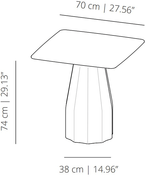 Viccarbe Квадратный стол Burin sun-id-1377382 - Вид №2