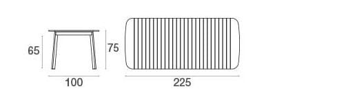 Прямоугольный стол из тикового дерева emu Shine ARCH-00094863 - Вид №5