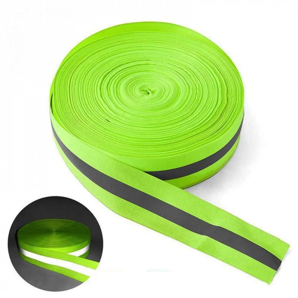 91669761 Лента сигнальная Safetystep Reflective fabric tape 50мм х 5м салатовый STLM-1006539