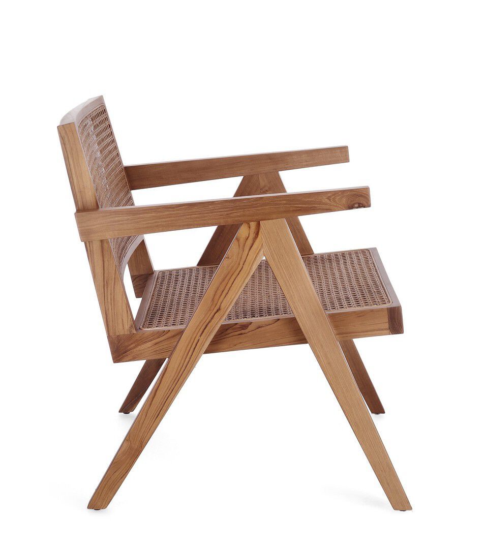 Венское кресло из тика и соломы с подлокотниками BIZZOTTO GALIA ARCH-00080717 - Вид №4