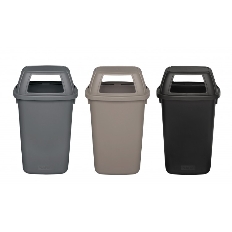 710-01 PLAFOR Урна уличная цвет черный c 4-мя большими отверстиями Черный  - Вид №2