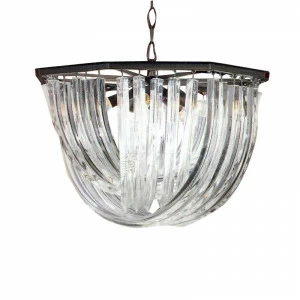 Подвесной светильник Murano 5 black от Delight Collection KR0116P-5R DELIGHT COLLECTION ДИЗАЙНЕРСКИЕ 243646 Прозрачный;черный