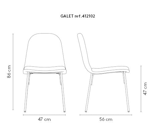 Мягкий штабелируемый стул MOBLIBERICA Galet ARCH-00042504 - Вид №6