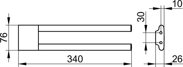11519010000 Полотенцедержатель KEUCO Edition 400 - Вид №2