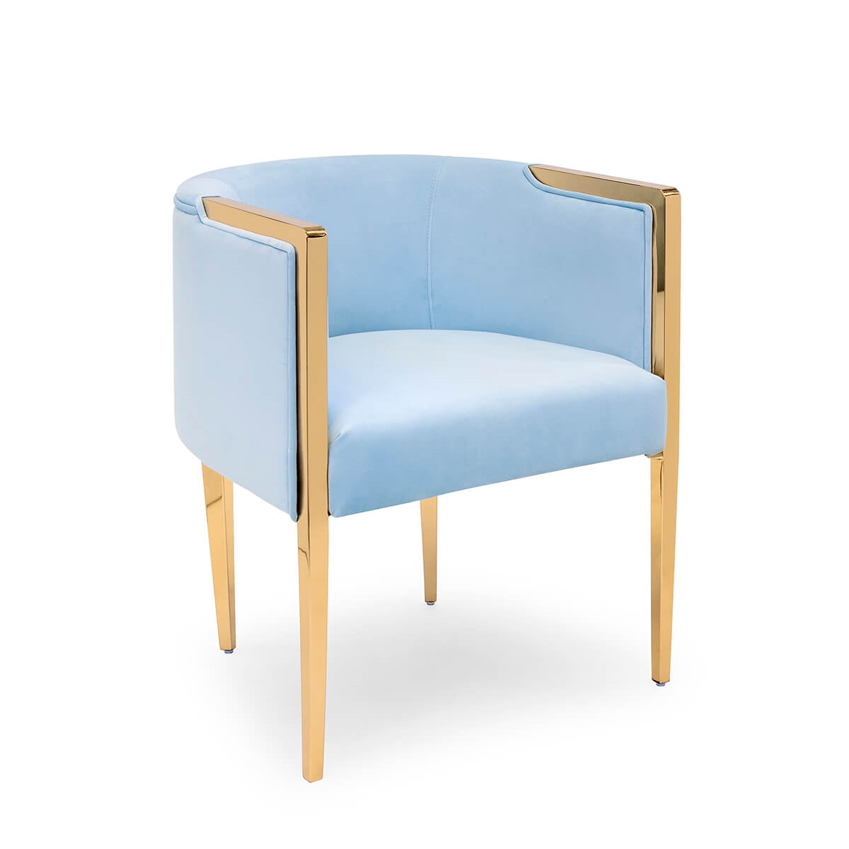 700417-BS ABHIKA СТУЛ GARDA ROUND BLACK/SILVER  - Вид №4