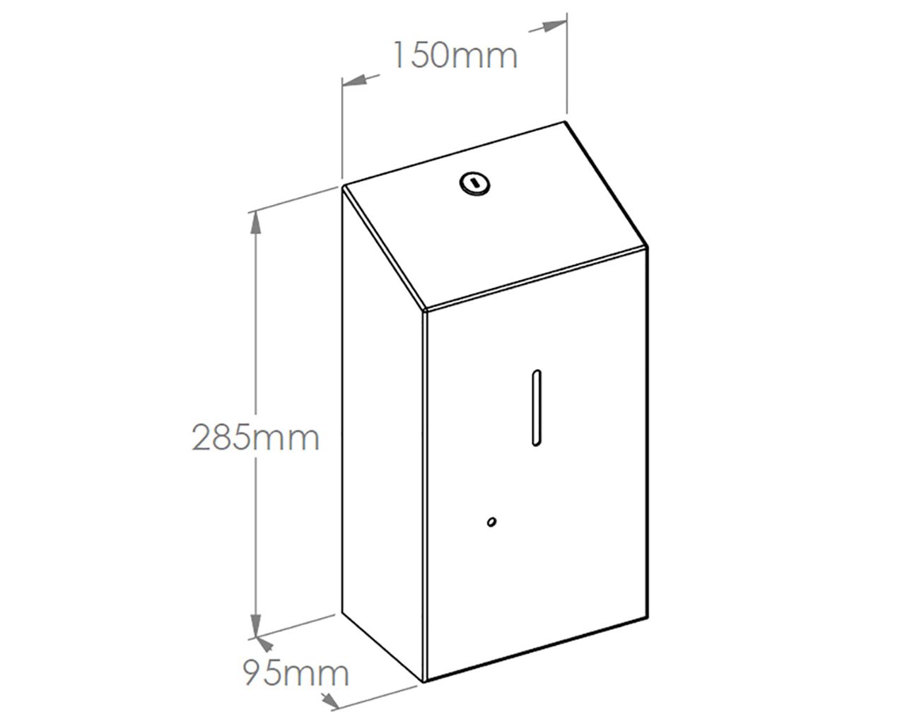 DSM575 Бесконтактный автоматический дозатор жидкого мыла STELLA AUTOMATIC Anti-FingerPrint, емкость бака 1000 мл, матовая сталь с покрытием AFP Merida  - Вид №2