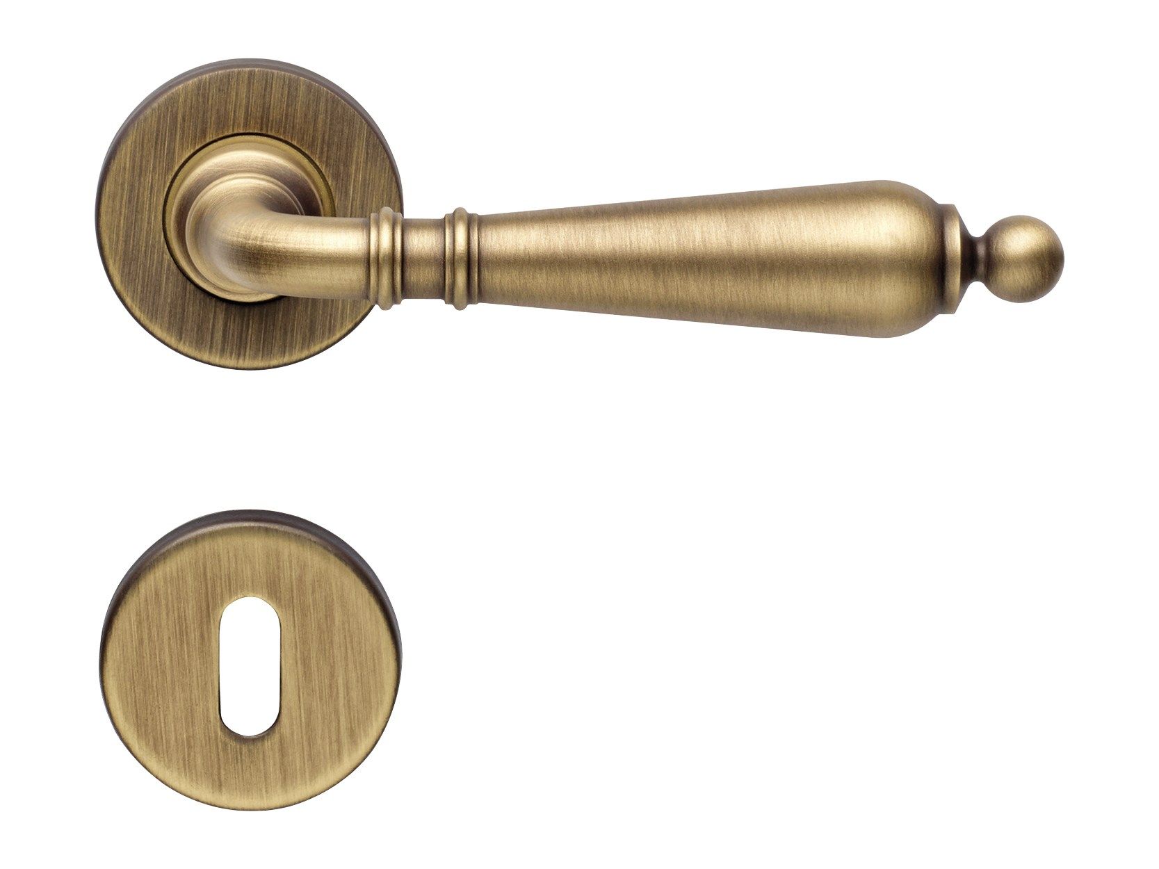 Классическая латунная ручка на розетке с насадкой LINEA CALI' Флоренция ARCH-00148195