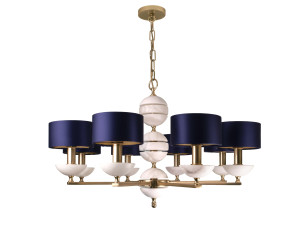 Люстра из алебастра и металла