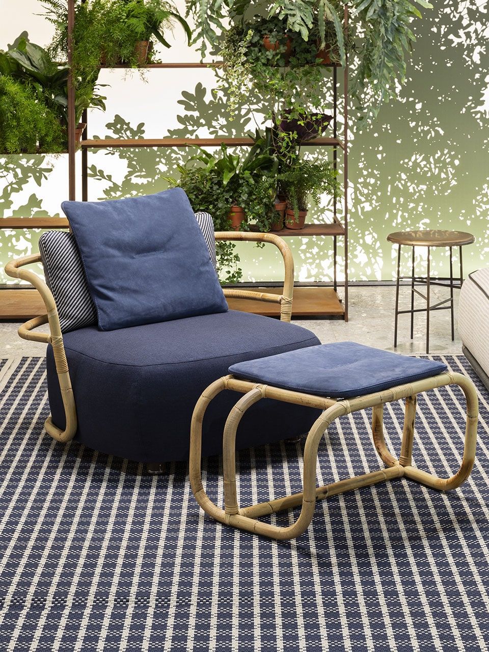 Садовый стул из камыша и ткани Exteta джунгли ARCH-00041433 - Вид №5