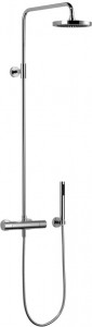 34457969-00 Термостат для душа для настенного монтажа со стойкой и ручным душем - хром Villeroy & Boch CULT DornBracht