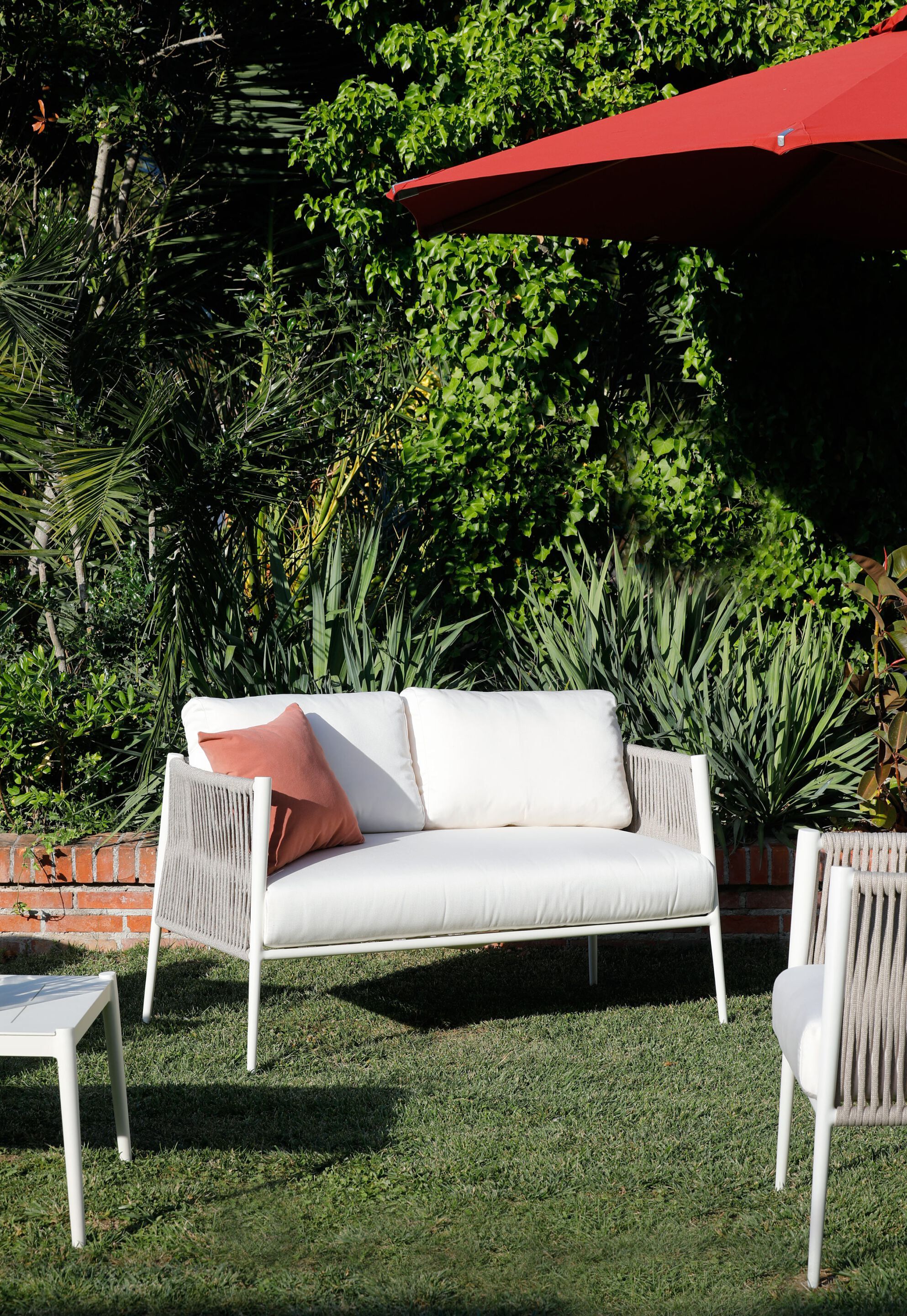 Съемный садовый диван из акриловой ткани Unopiù свет ARCH-00097033 - Вид №3