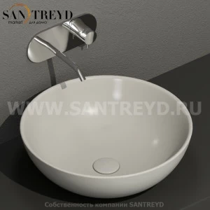 430359 Накладная раковина на столешницу  круглая Kerasan Nolita