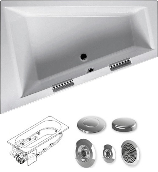 BA9000500000000_hit1 Ванна Riho Doppio Santreyd - Вид №6