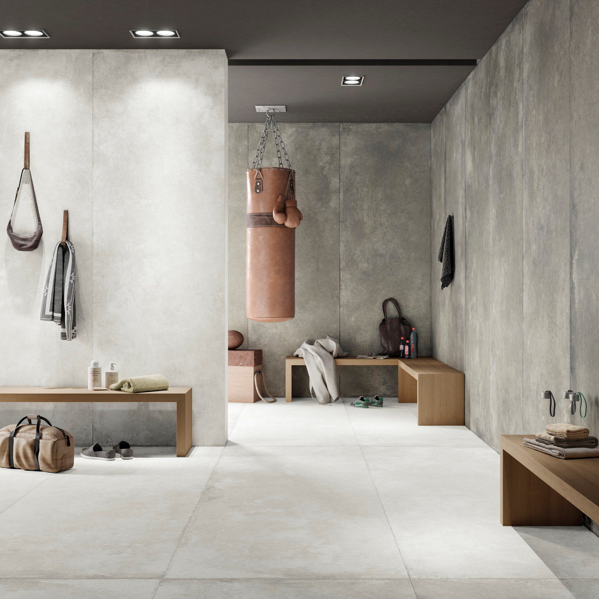 Пол / облицовка керамогранита для внутреннего и наружного применения с эффектом цемента FMG MaxFine Walk on ARCH-00060102 - Вид №1