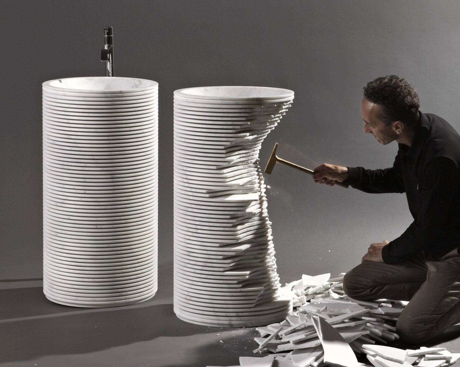 Отдельно стоящая мраморная раковина Antoniolupi INTROVERSO ARCH-00086516 - Вид №4