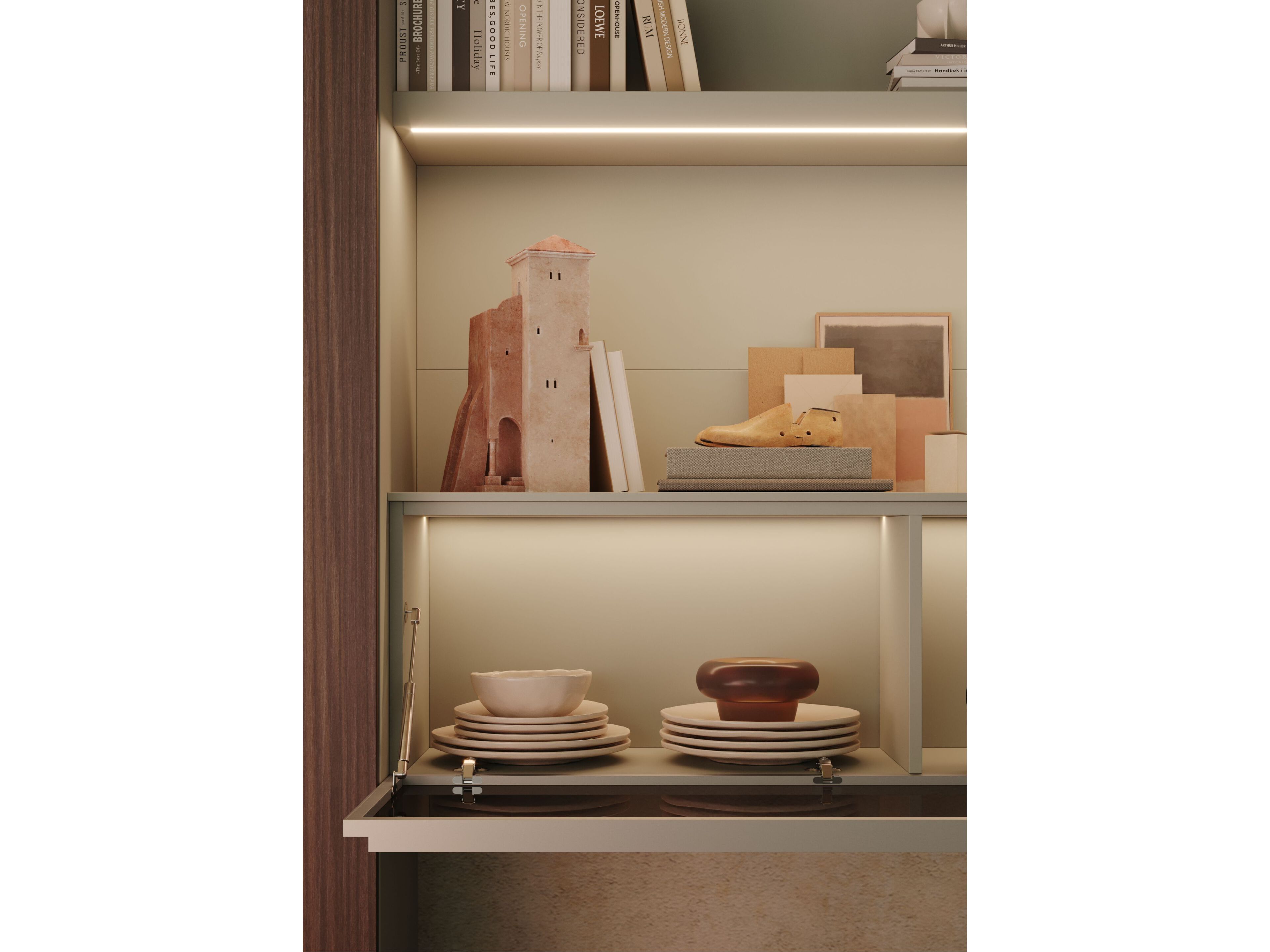 Оборудованная стена с подставкой для телевизора Giessegi день за днем ARCH-00081367 - Вид №3