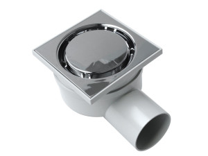 Крышка люка из АБС-пластика с хромированной эстетической решеткой и поворотным горизонтальным выхлопом