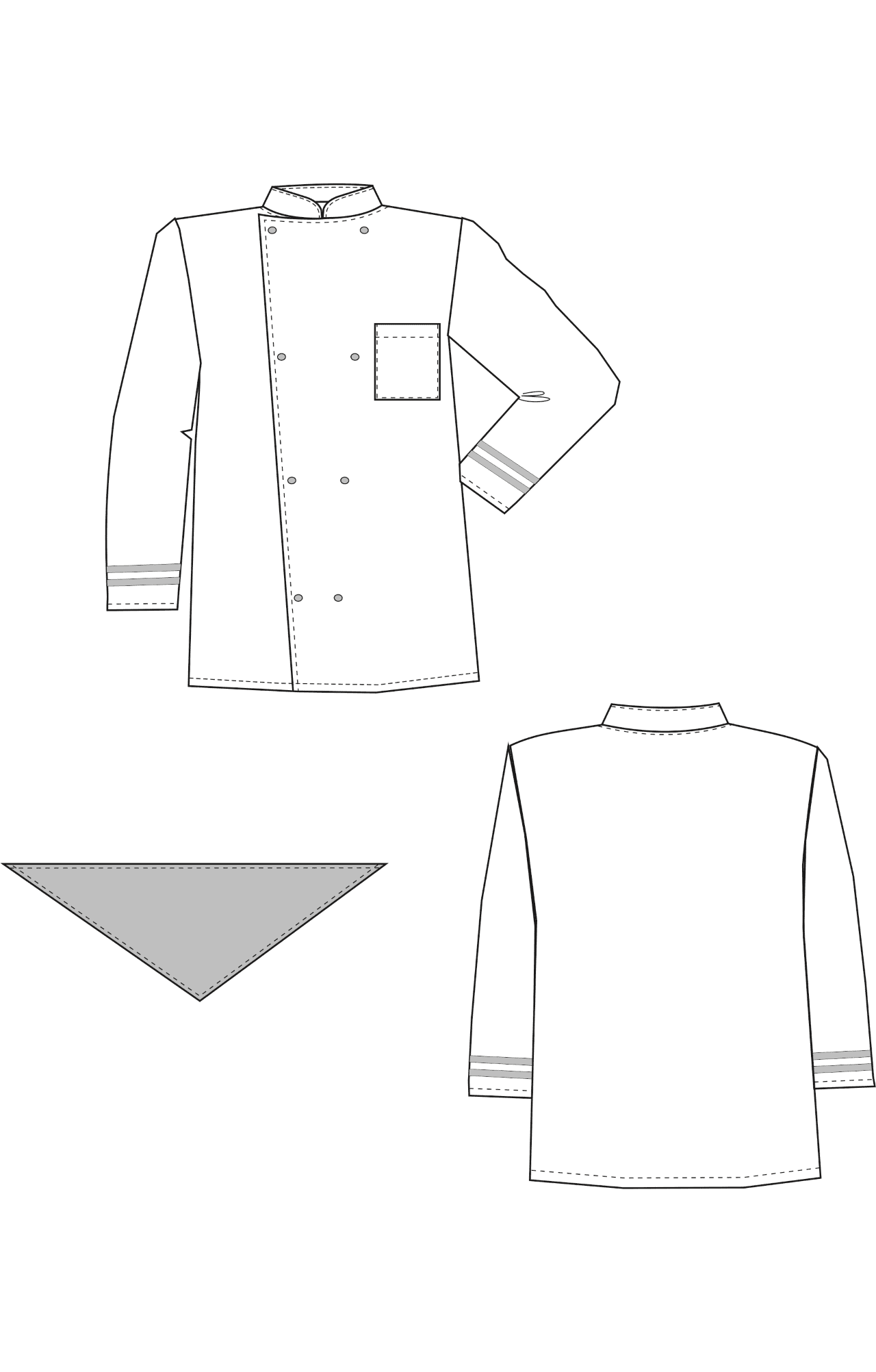 64708 Куртка поварская "Люкс-Лайт" темно-синяя  Повар  размер 64-66/170-176 Спецодежда  - Вид №1