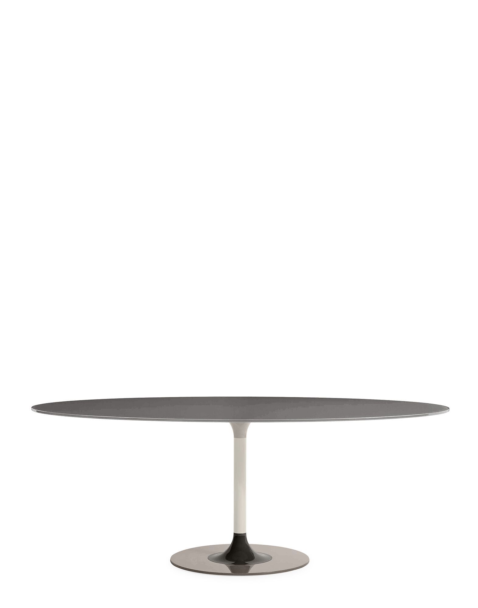 Овальный стол с хрустальной столешницей и стальным основанием Kartell Тьерри ARCH-00125470 - Вид №10