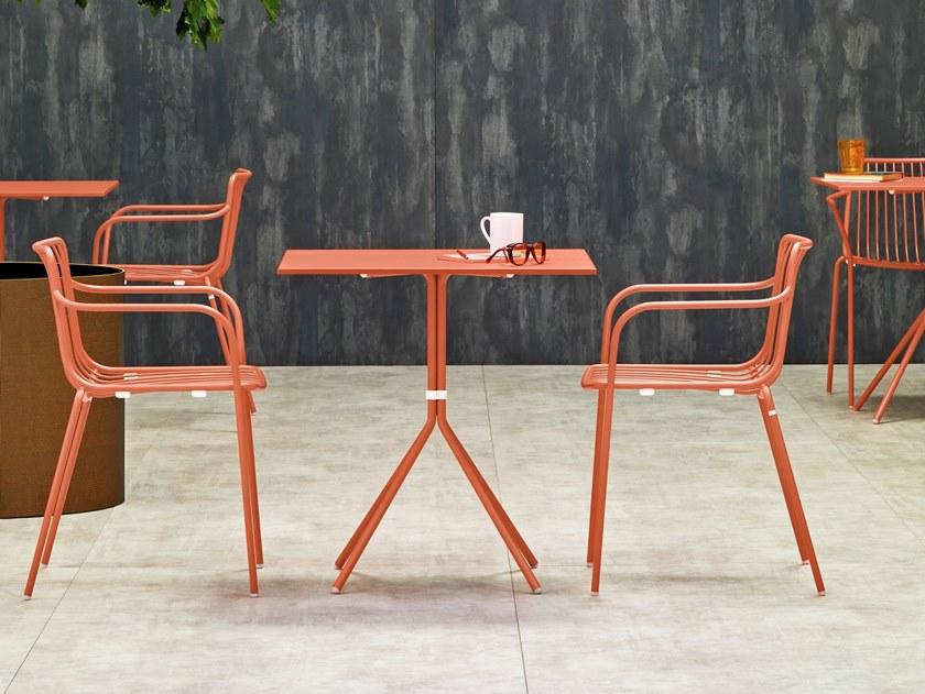 Pedrali Складной круглый садовый стол из стали Nolita 5453t - Вид №5