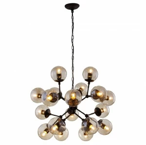 Подвесная люстра Crystal Lux Medea SP18 коричневая CRYSTAL LUX ДИЗАЙНЕРСКИЕ, MEDEA, ШАР 059447 Коричневый