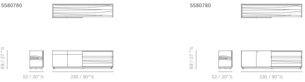 Poltrona Frau Низкая офисная кладовая из дерева L'ufficio - sistemi direzionali 5580780 - Вид №4