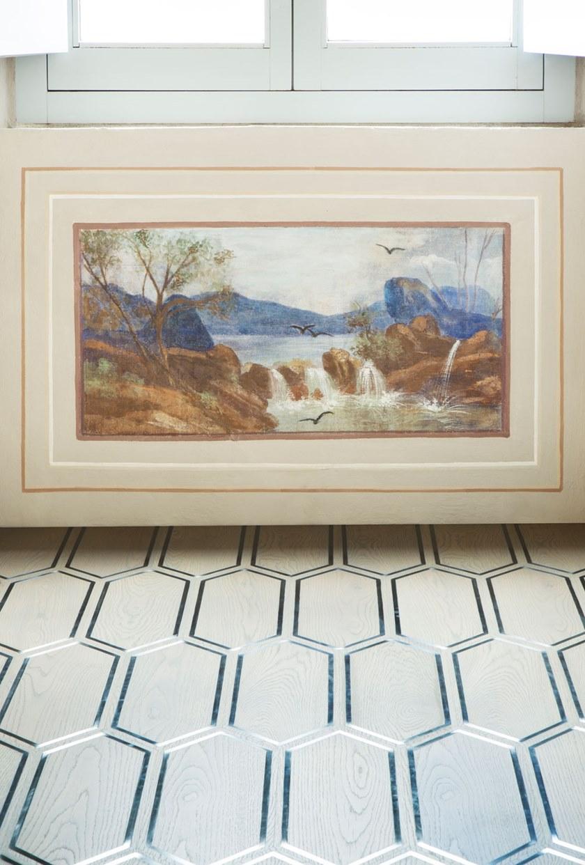 Palazzo Morelli Пол / стена из дуба и матовой стали Nouveau sun-id-1452315 - Вид №1