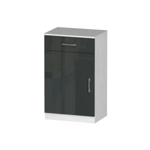 91545962 Тумба Furnistyle Лайф 10889 55x90x40 см ЛДСП цвет северное дерево/антрацит STLM-1541396