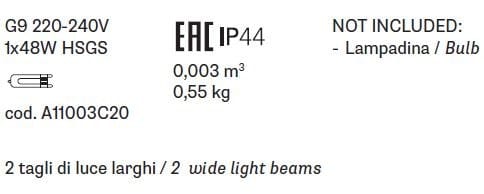 Металлический настенный светильник Fabbian ARCH-00126848 - Вид №6