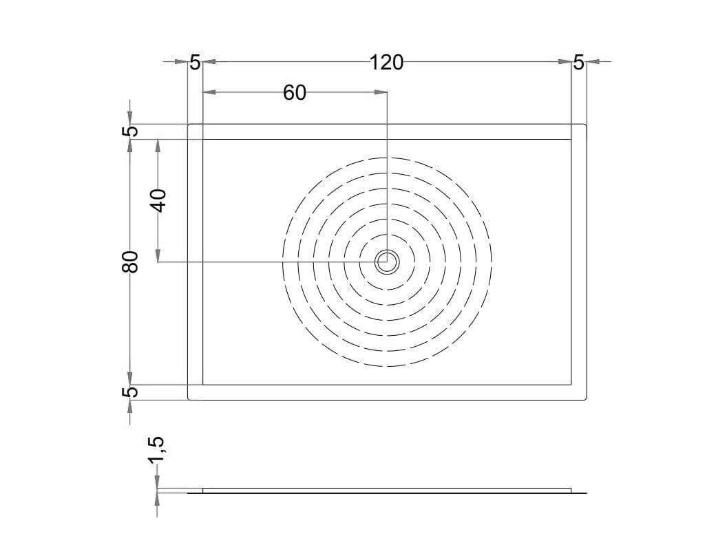Квадратный душевой поддон для пола Gruppo Treesse ARCH-00038853 - Вид №6