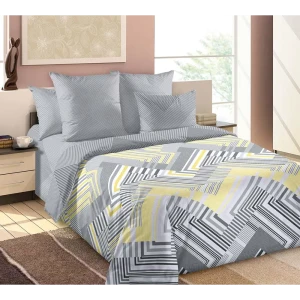 90369245 Комплект постельного белья Mercury Home Никель 19309, полутораспальный, перкаль, разноцветный STLM-1023146