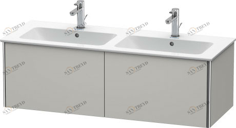 XS407500707 XSquare Тумбочка подвесная Бетонно-серый матовый декор Duravit