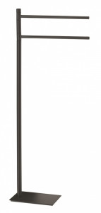TR31(14) Gedy G-Trilly, стойка: 2 полотенцедержателя, цвет черный матовый