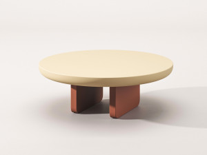 Круглый деревянный журнальный столик