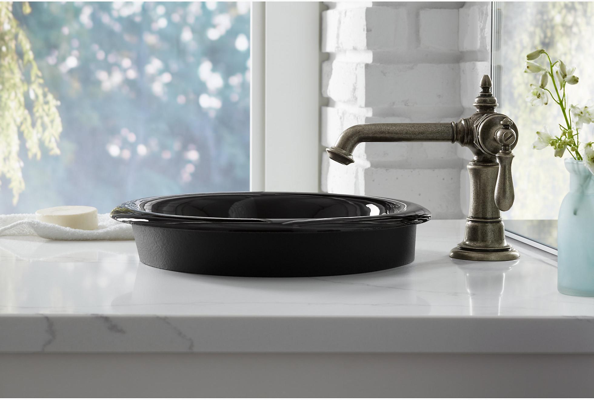 KOHLER Круглая встраиваемая раковина Iron Plains / под столешницу K-20211-K4  - Вид №12