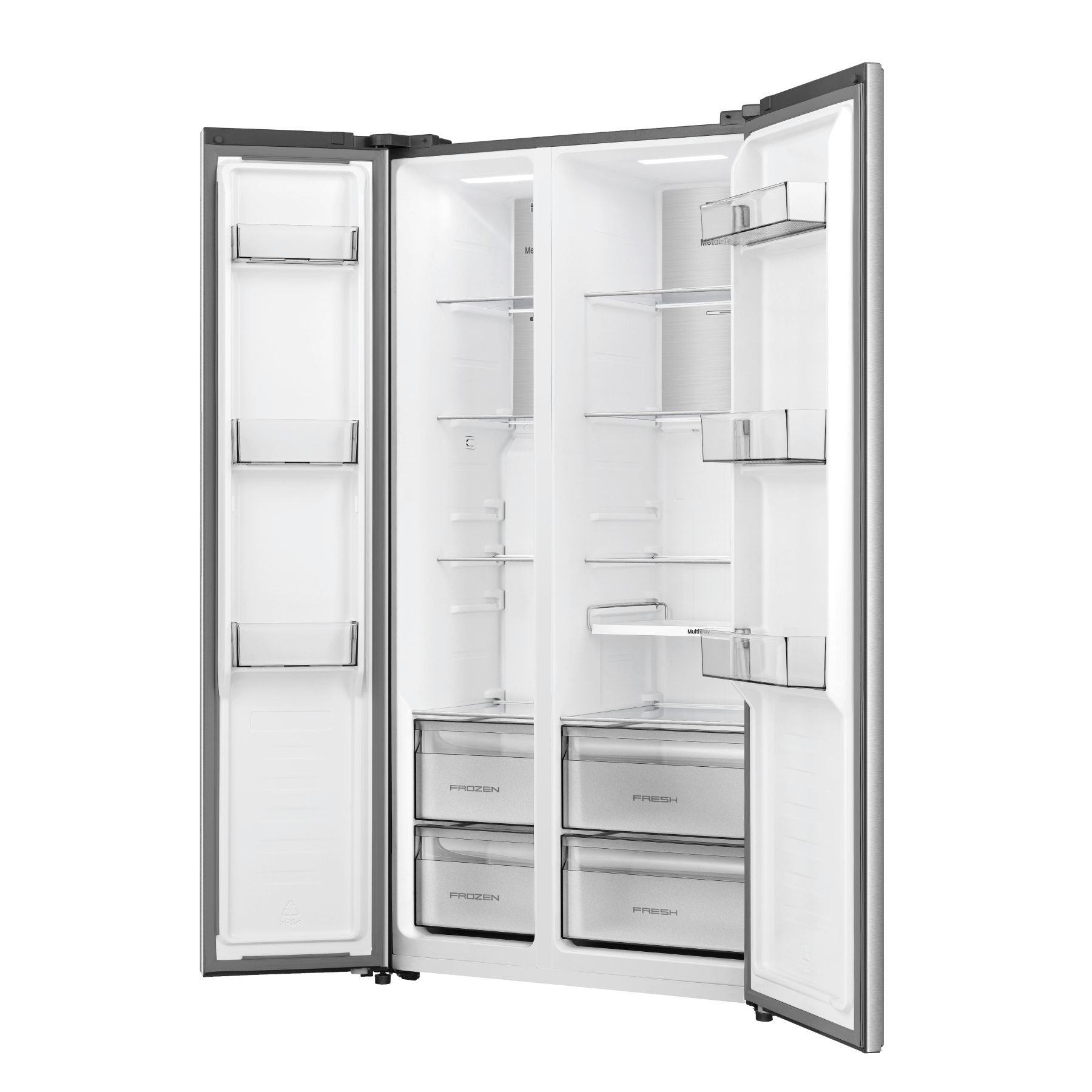 9281297 Холодильник Side by Side   Hisense RS3P538NAIE серебристый STDN-0146204 - Вид №4