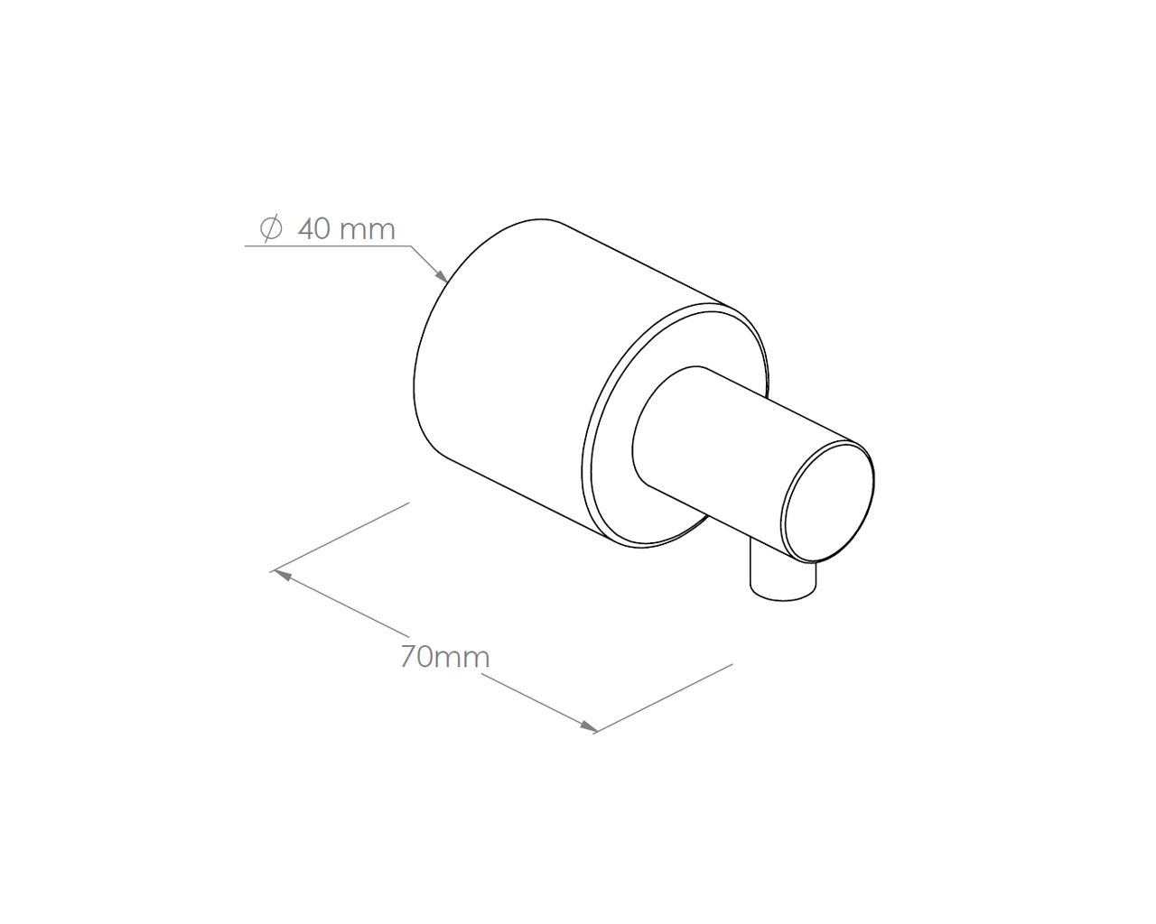 DWP104 Настенный дозатор жидкого мыла, ЦИЛИНДР, полированный Merida  - Вид №1