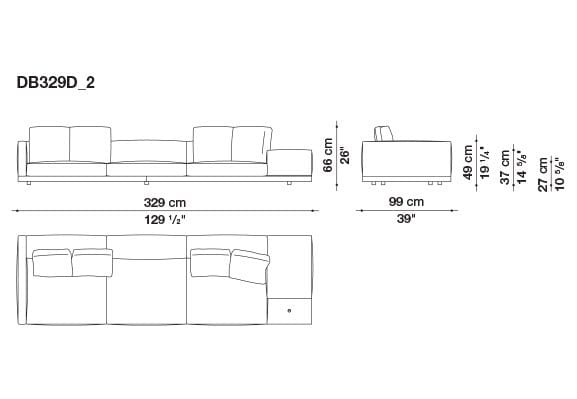Кожаный диван B&B Italia док ARCH-00106863 - Вид №112