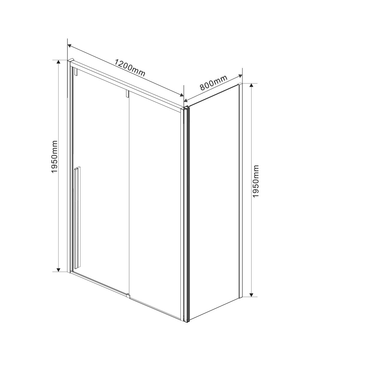 VSR-1L8012CLB-1 Душевой уголок Vincea Lugano Santreyd - Вид №4