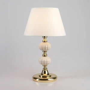 Настольная лампа Eurosvet Mella 01028/1 золото EUROSVET КЛАССИЧЕСКИЕ 194965 Белый;золото