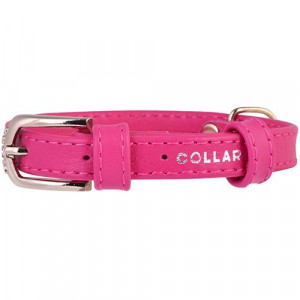 ПР0039892 Ошейник для собак Glamour без украшений 20мм 30-39см розовый COLLAR