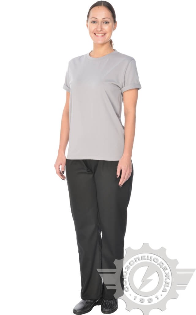 61098 Футболка "Престиж" светло-серая  Одежда для официантов  размер XXXXL (58) Спецодежда  - Вид №10