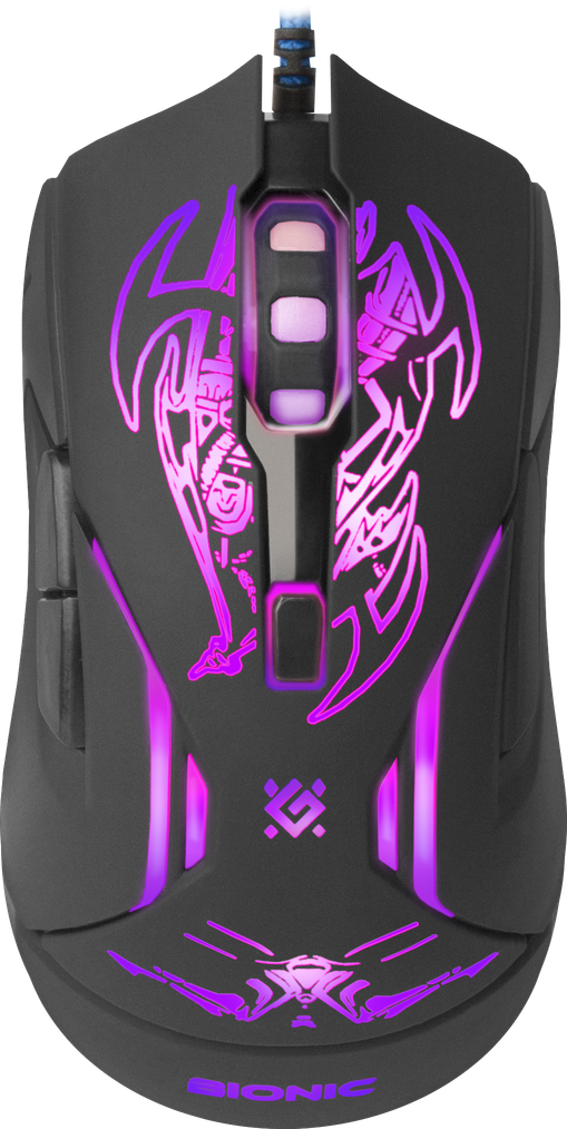 52250 проводная игровая мышь bionic gm-250l оптика,6кнопок,800-3200dpi Defender Santreyd 