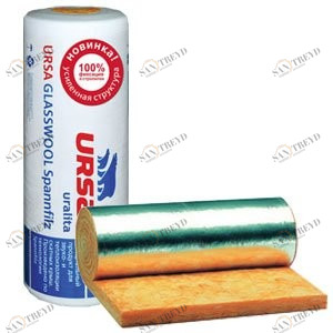 Утеплитель Ursa Geo М-11Ф с фольгой 12500х1200х50мм (15м2; 0,75м3) 4095